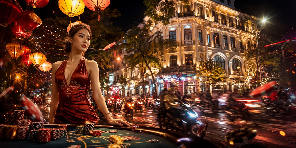 Chợ đêm Hà Nội với không khí cá cược và kiểm tra voucher trên điện thoại buổi tối
