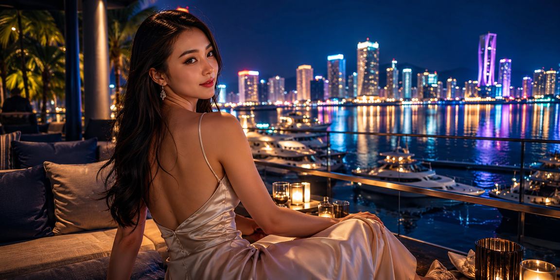 Người dùng tại Nha Trang trải nghiệm casino và giải trí trên bãi biển với điện thoại